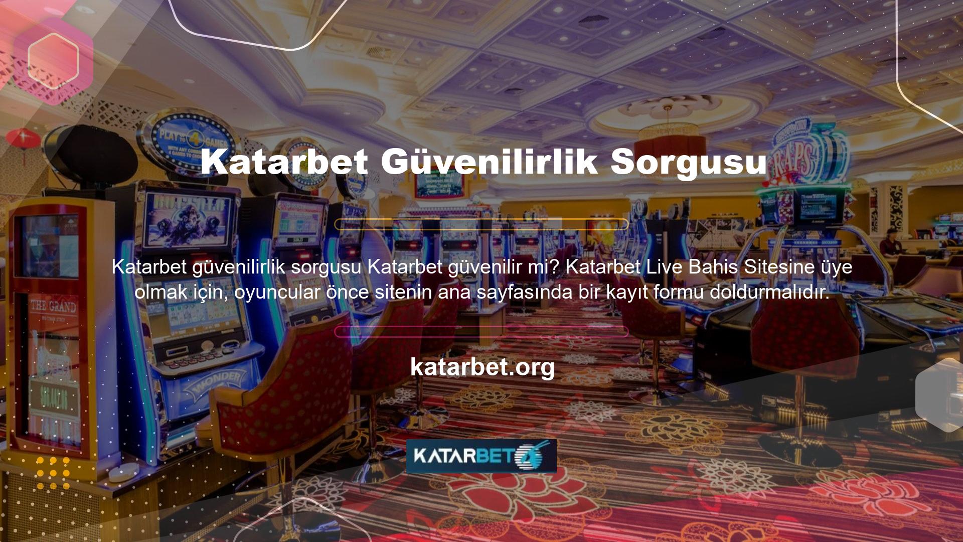 Katarbet kayıt formunu doldurarak üyeliklerini etkinleştirenlere bir bağlantı gönderilecektir