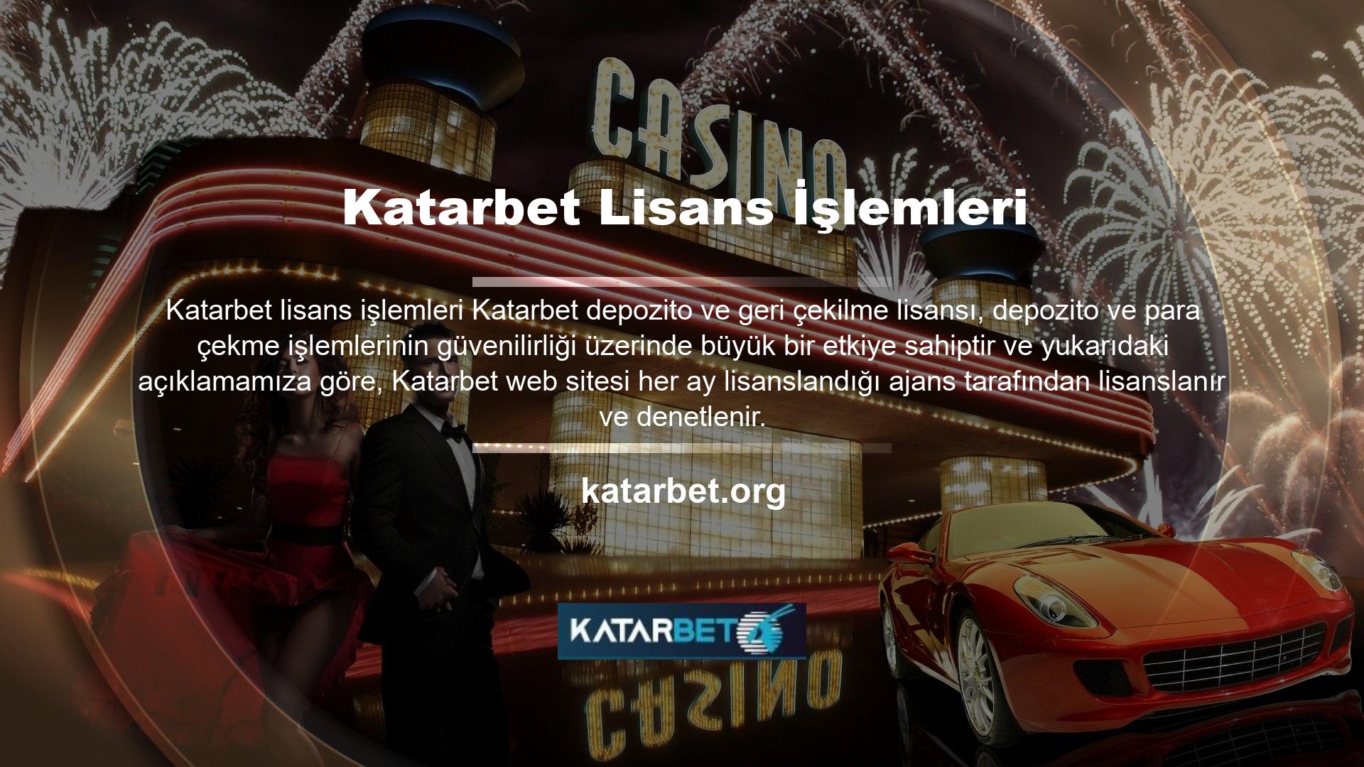 Bu, Katarbet web sitesinin güvenilir olduğunu ve ayrıca depozito ve gerilme teknolojisinin güvenilir olduğunu göstermektedir